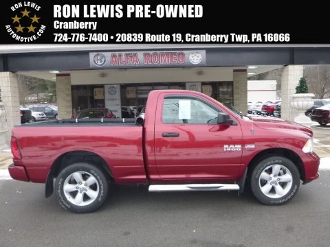 Deep Cherry Red Pearl Ram 1500 Express Regular Cab 4x4.  Click to enlarge.