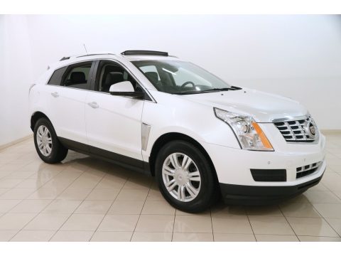 Platinum Ice Tricoat Cadillac SRX Luxury AWD.  Click to enlarge.