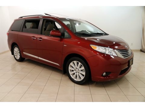 Salsa Red Pearl Toyota Sienna XLE AWD.  Click to enlarge.