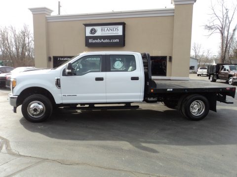 Oxford White Ford F350 Super Duty XL Crew Cab 4x4 Chassis.  Click to enlarge.