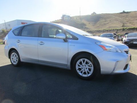 Classic Silver Metallic Toyota Prius v Two.  Click to enlarge.