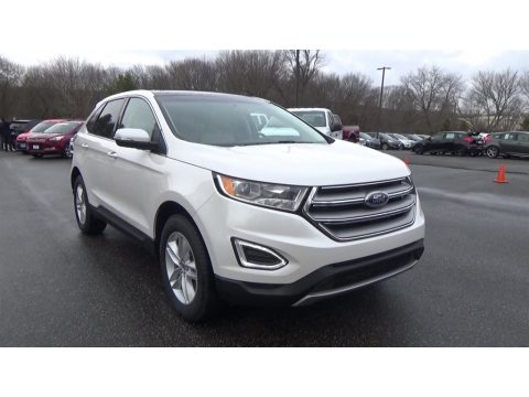 White Platinum Ford Edge SEL AWD.  Click to enlarge.
