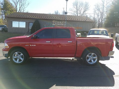 Flame Red Dodge Ram 1500 SLT Crew Cab 4x4.  Click to enlarge.