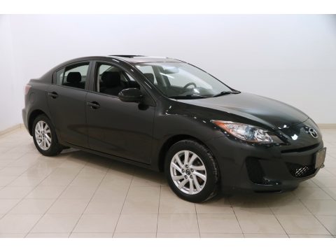 Black Mica Mazda MAZDA3 i Touring 4 Door.  Click to enlarge.