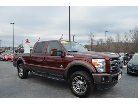 Bronze Fire Ford F250 Super Duty King Ranch Crew Cab 4x4.  Click to enlarge.