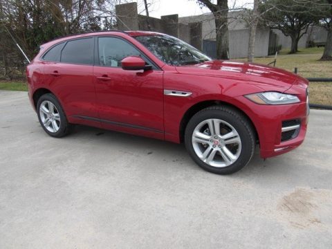 Firenze Red Metallic Jaguar F-PACE 25t AWD R-Sport.  Click to enlarge.