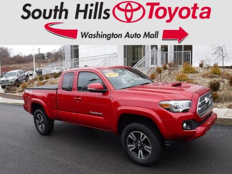 Barcelona Red Metallic Toyota Tacoma TRD Sport Access Cab 4x4. Click to enlarge. Barcelona Red Metallic Toyota Tacoma TRD Sport Access Cab 4x4. Click to enlarge.