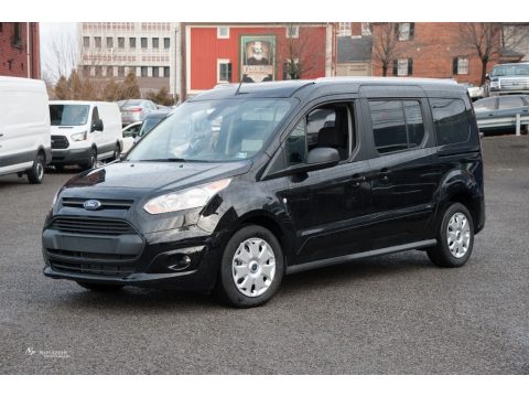 Shadow Black Ford Transit Connect XLT Passenger Wagon.  Click to enlarge.