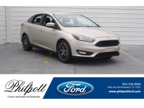 White Gold Ford Focus SEL Sedan.  Click to enlarge.