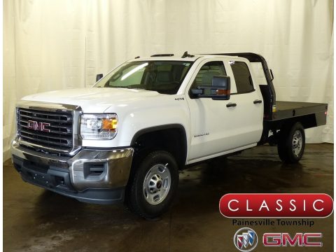 Summit White GMC Sierra 2500HD Double Cab 4x4.  Click to enlarge.