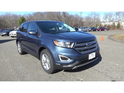 Blue Ford Edge SEL AWD.  Click to enlarge.