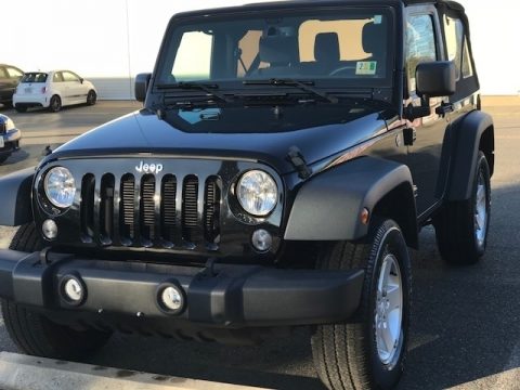 Black Jeep Wrangler Sport 4x4.  Click to enlarge.