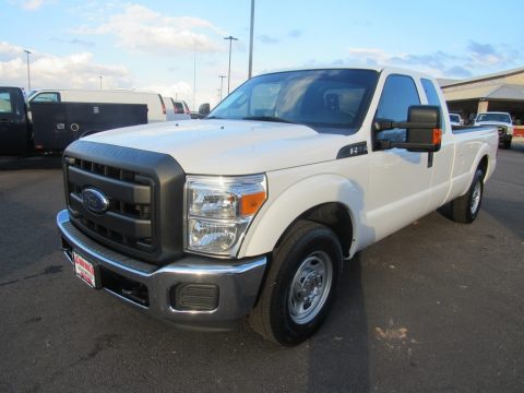 Oxford White Ford F250 Super Duty XL Super Cab.  Click to enlarge.