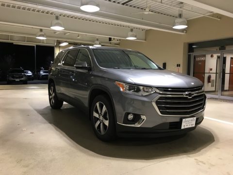 Satin Steel Metallic Chevrolet Traverse LT.  Click to enlarge.