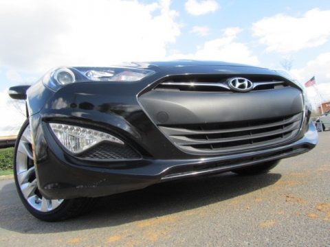 Black Noir Pearl Hyundai Genesis Coupe 3.8 Track.  Click to enlarge.