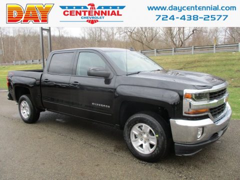 Black Chevrolet Silverado 1500 LT Crew Cab 4x4.  Click to enlarge.