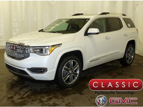 White Frost Tricoat GMC Acadia Denali AWD.  Click to enlarge.