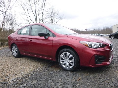 Crimson Red Pearl Subaru Impreza 2.0i 4-Door.  Click to enlarge.