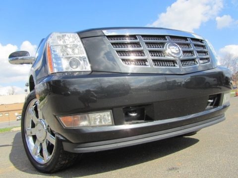 Black Ice Metallic Cadillac Escalade ESV Luxury AWD.  Click to enlarge.