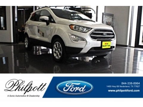 White Platinum Ford EcoSport SE.  Click to enlarge.