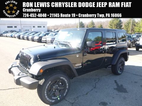 Black Jeep Wrangler Unlimited Sport 4x4. Click to enlarge. Black Jeep Wrangler Unlimited Sport 4x4. Click to enlarge.