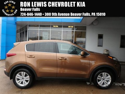 Burnished Copper Kia Sportage LX AWD.  Click to enlarge.