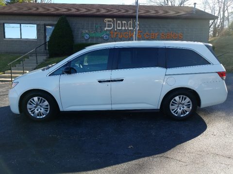 White Diamond Pearl Honda Odyssey LX.  Click to enlarge.