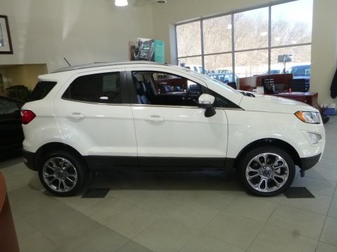 White Platinum Ford EcoSport Titanium 4WD.  Click to enlarge.