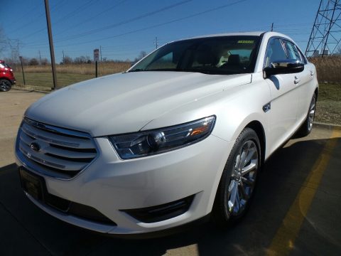 White Platinum Ford Taurus Limited.  Click to enlarge.