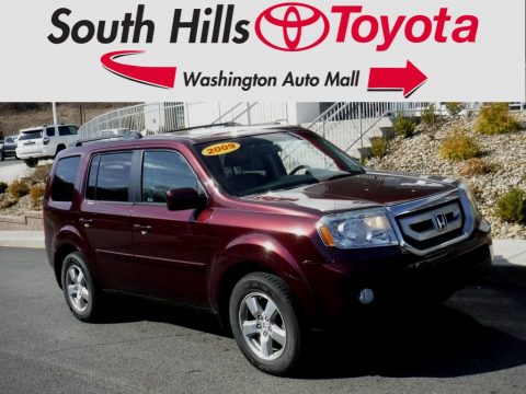 Dark Cherry Pearl Honda Pilot EX-L 4WD.  Click to enlarge.