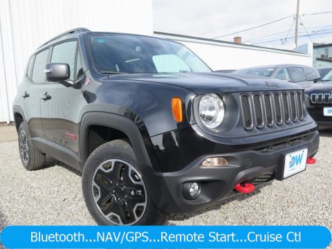 Black Jeep Renegade Trailhawk 4x4.  Click to enlarge.