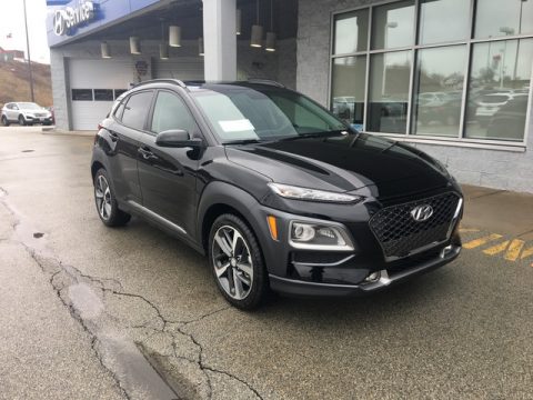 Ultra Black Hyundai Kona Limited AWD.  Click to enlarge.