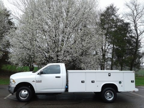 Bright White Ram 3500 Tradesman Regular Cab 4x4 Chassis.  Click to enlarge.