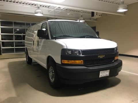 Summit White Chevrolet Express 2500 Cargo Extended WT.  Click to enlarge.