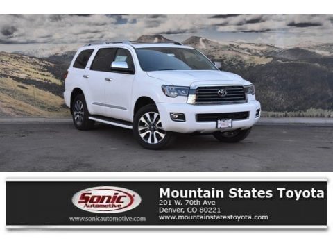 Super White Toyota Sequoia Limited 4x4.  Click to enlarge.