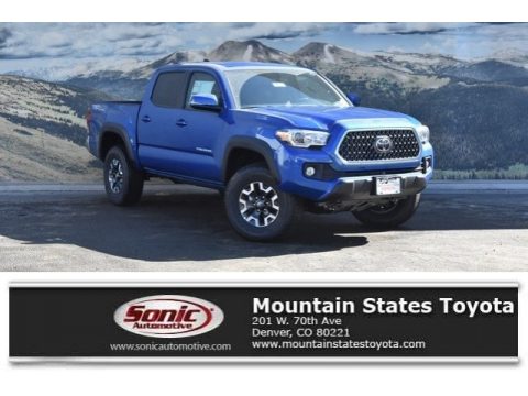 Blazing Blue Pearl Toyota Tacoma TRD Off Road Double Cab 4x4.  Click to enlarge.