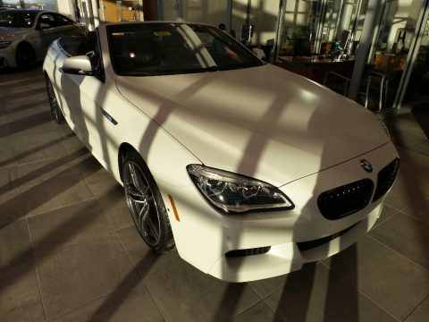 Frozen Brilliant White Metallic BMW 6 Series 650i xDrive Convertible.  Click to enlarge.
