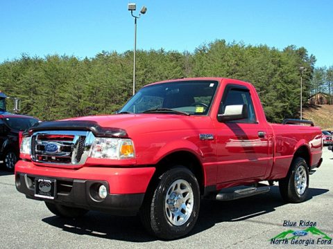 Torch Red Ford Ranger XL Regular Cab.  Click to enlarge.