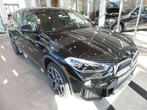 Black Sapphire Metallic BMW X2 xDrive28i.  Click to enlarge.