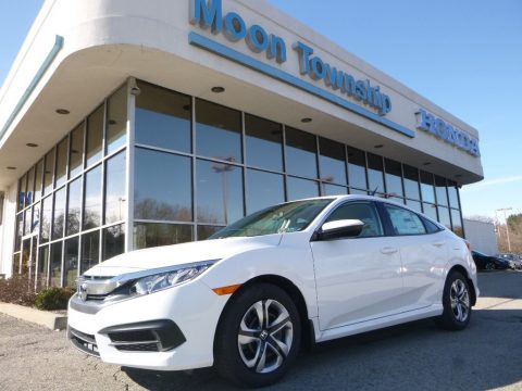 Taffeta White Honda Civic LX Sedan.  Click to enlarge.