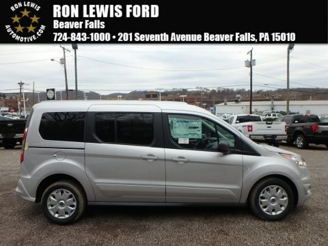 Silver Ford Transit Connect XLT Passenger Wagon.  Click to enlarge.