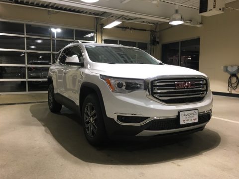 White Frost Tricoat GMC Acadia SLT AWD.  Click to enlarge.