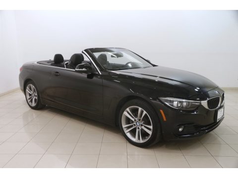 Jet Black BMW 4 Series 430i xDrive Convertible.  Click to enlarge.
