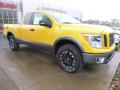 Front 3/4 View of 2018 Nissan Titan PRO-4X King Cab 4x4 #1