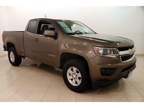 Brownstone Metallic Chevrolet Colorado WT Extended Cab.  Click to enlarge.
