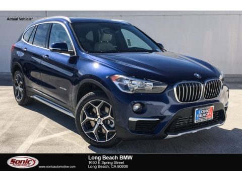 Mediterranean Blue Metallic BMW X1 sDrive28i.  Click to enlarge.