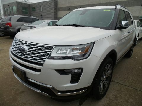 White Platinum Ford Explorer Platinum 4WD.  Click to enlarge.