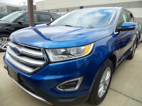Lightning Blue Ford Edge SEL AWD.  Click to enlarge.