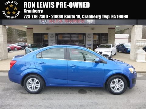 Kinetic Blue Metallic Chevrolet Sonic LT Sedan.  Click to enlarge.