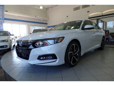 Platinum White Pearl Honda Accord Sport Sedan.  Click to enlarge.